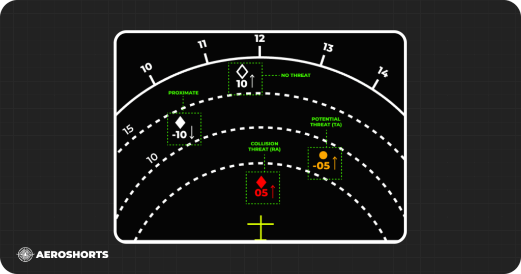 Anzeige im Cockpit